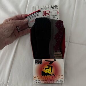 NEW* Euro Sock Women’s Snowboard Sock - Made in Italy Black, Gray, Maroon, M